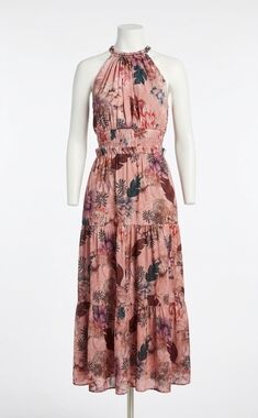 NEW GILNER FARRAR ariel dress in smokey floral